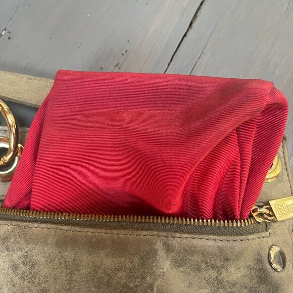 Hammitt Las Angeles, distressed leather gray, 7" x 8" cross body bag - Picture 11 of 13